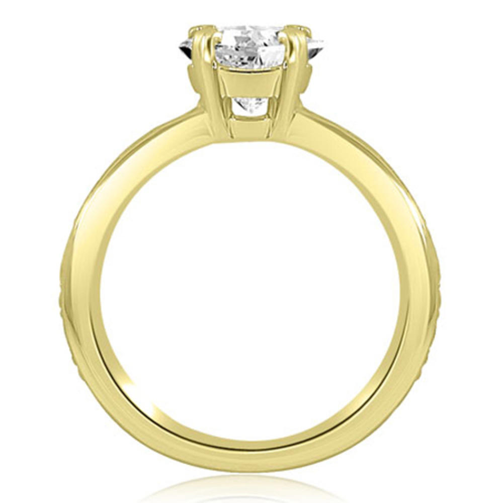 1.60 cttw. 14K Yellow Gold Classic Round Cut Diamond Bridal Set (I1, H-I)