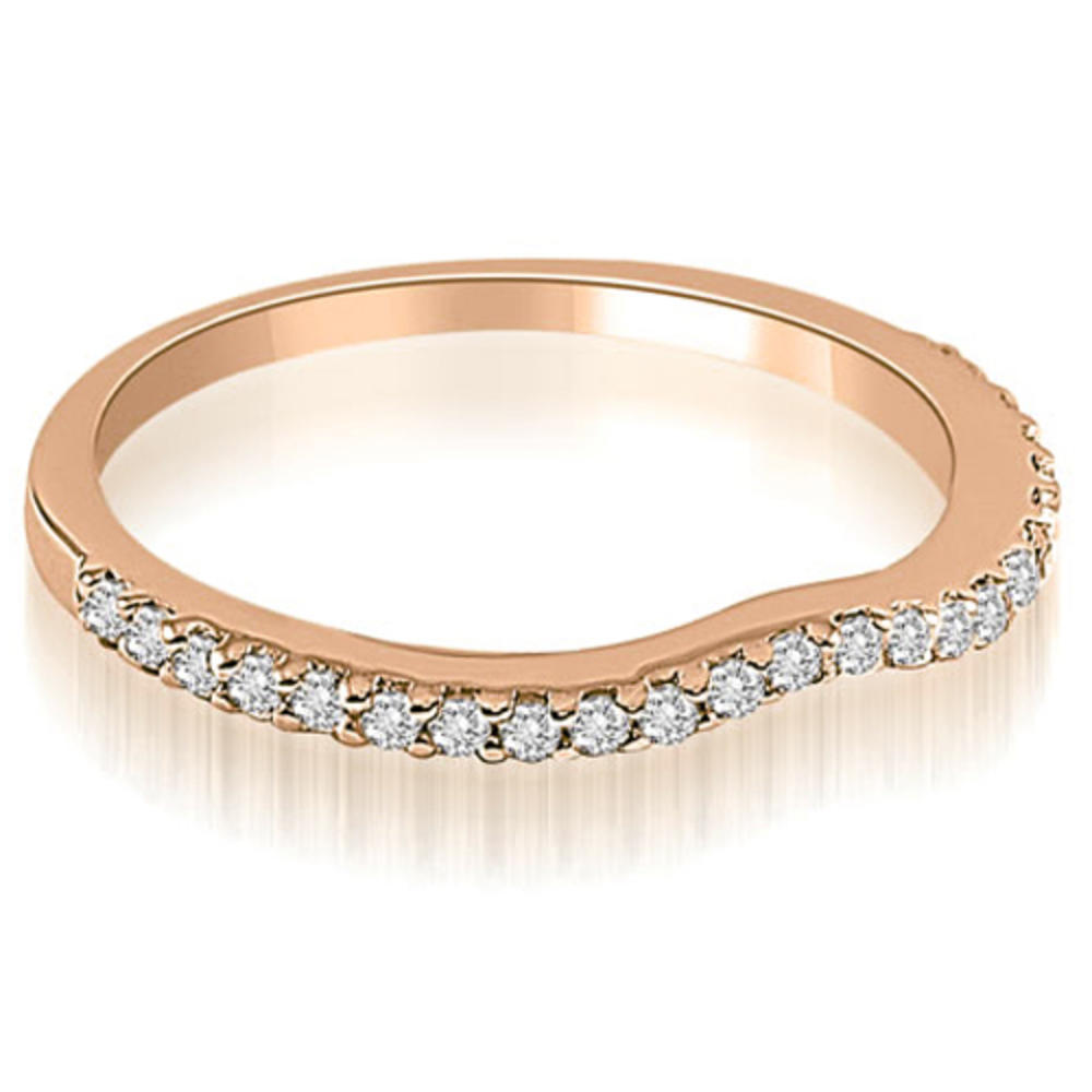 1.29 Cttw Round-Cut 14k Rose Gold Diamond Bridal Set