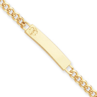 Gold-plated Small Medical ID Bracelet