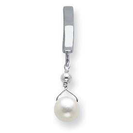 Sterling Silver White Pearl TummyToy Belly Ring