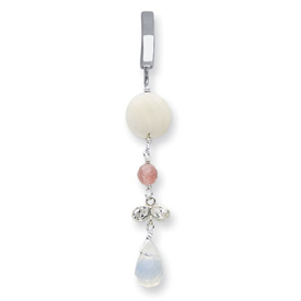 SS Cherry Quartz Created Opal FW Cult Pink MOP TummyToy Belly Ring