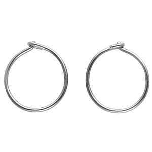 Titanium Hoop Earring 12mm Pair - JewelryWeb