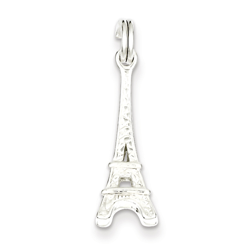 Sterling silver Eiffel Tower Charm.