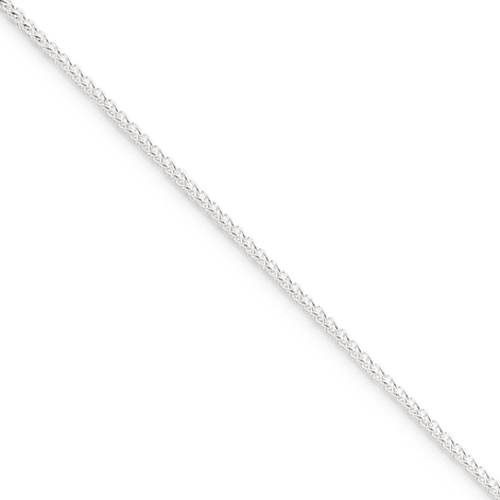 Sterling Silver Wheat Chain - 1.25mm - 18 Inch - Lobster Claw