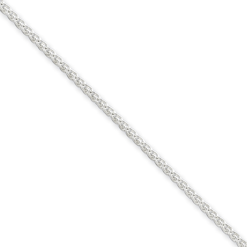 Sterling Silver Wheat Chain - 1.75mm - 24 Inch - Lobster Claw