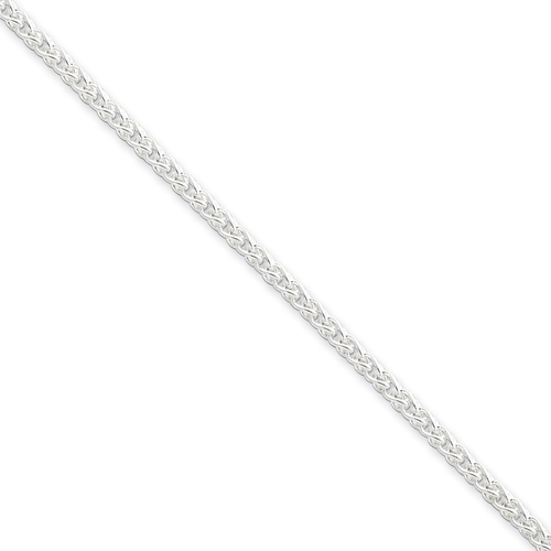 Sterling Silver Wheat Chain - 2.5mm - 20 Inch - Lobster Claw