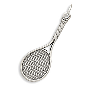 Sterling Silver Tennis Racket Charm Measures 28x11.5mm