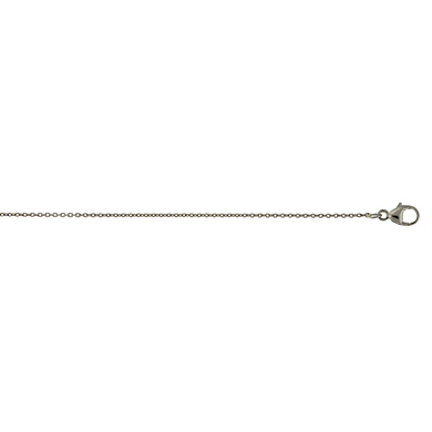 Palladium 1.1mm Cable Necklace - 20 Inch