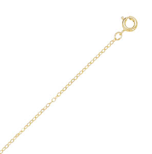 16 Inch 14/20 Gold Filled Cable Chain Necklace .5mm Wide With Spring Ring Closure