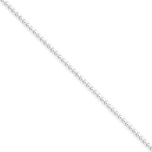 Sterling Silver Chain Necklace - 18 Inch - 1.25mm - Lobster Claw