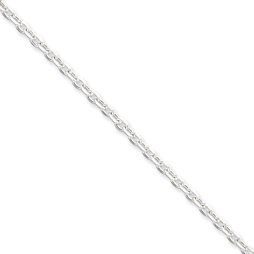 Sterling silver 2.75mm Cable Pendant Chain - 18 in. - Lobster Claw