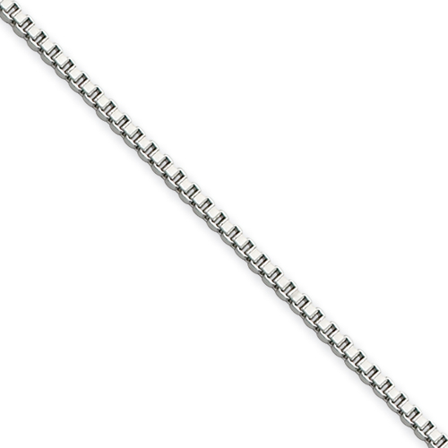 Stainless Steel 1.5mm Box Chain Necklace - 24 Inch