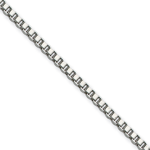 Stainless Steel 2.0mm Box Chain Necklace - 24 Inch