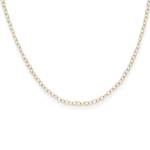 14k Cable Child Chain - 15 Inch