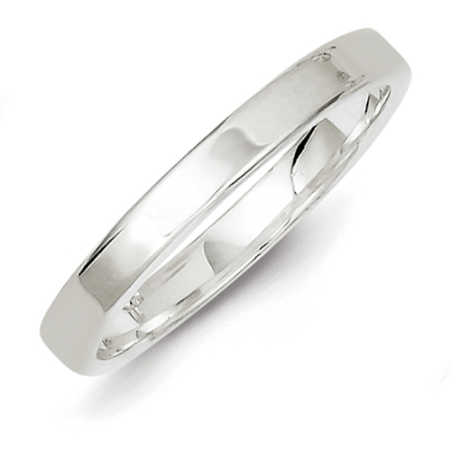 Sterling Silver 3mm Flat Band Ring