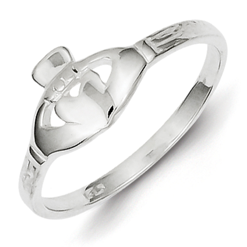 Sterling Silver Claddagh Ring - Size 7