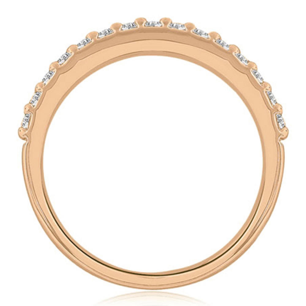 1.55 cttw Round Cut 14K Rose Gold Diamond Bridal Set