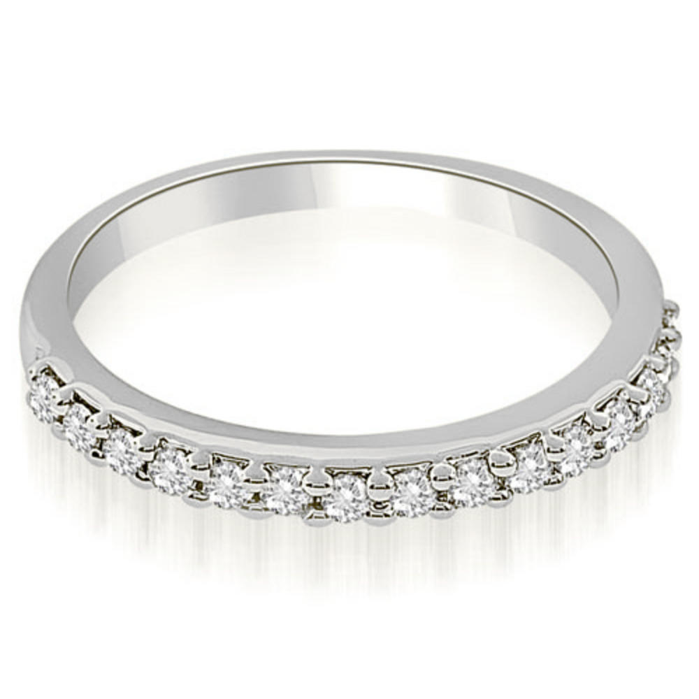 1.55 Cttw Round Cut 18k White Gold Diamond Engagement Bridal Set