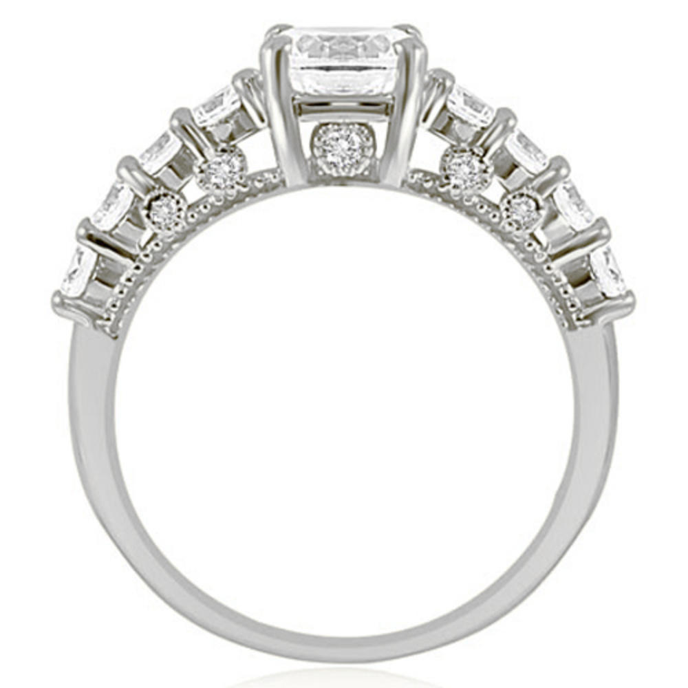 2.20 Cttw Round-Cut 18K White Gold Diamond Bridal Set