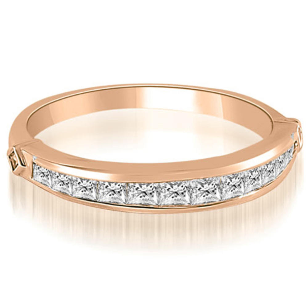 1.95 Cttw Princess Cut Polished 14K Rose Gold Diamond Bridal Set