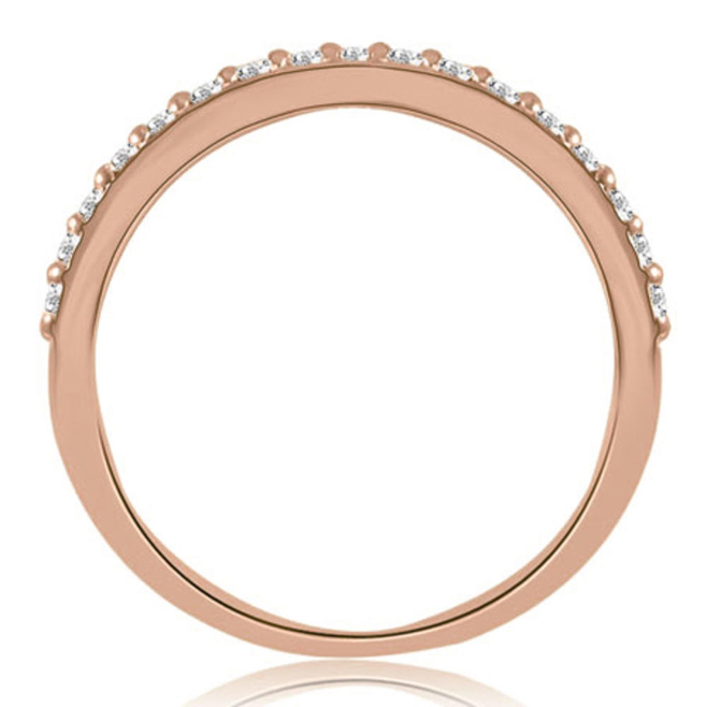 0.86 cttw Round-Cut 18k Rose Gold Diamond Bridal Set