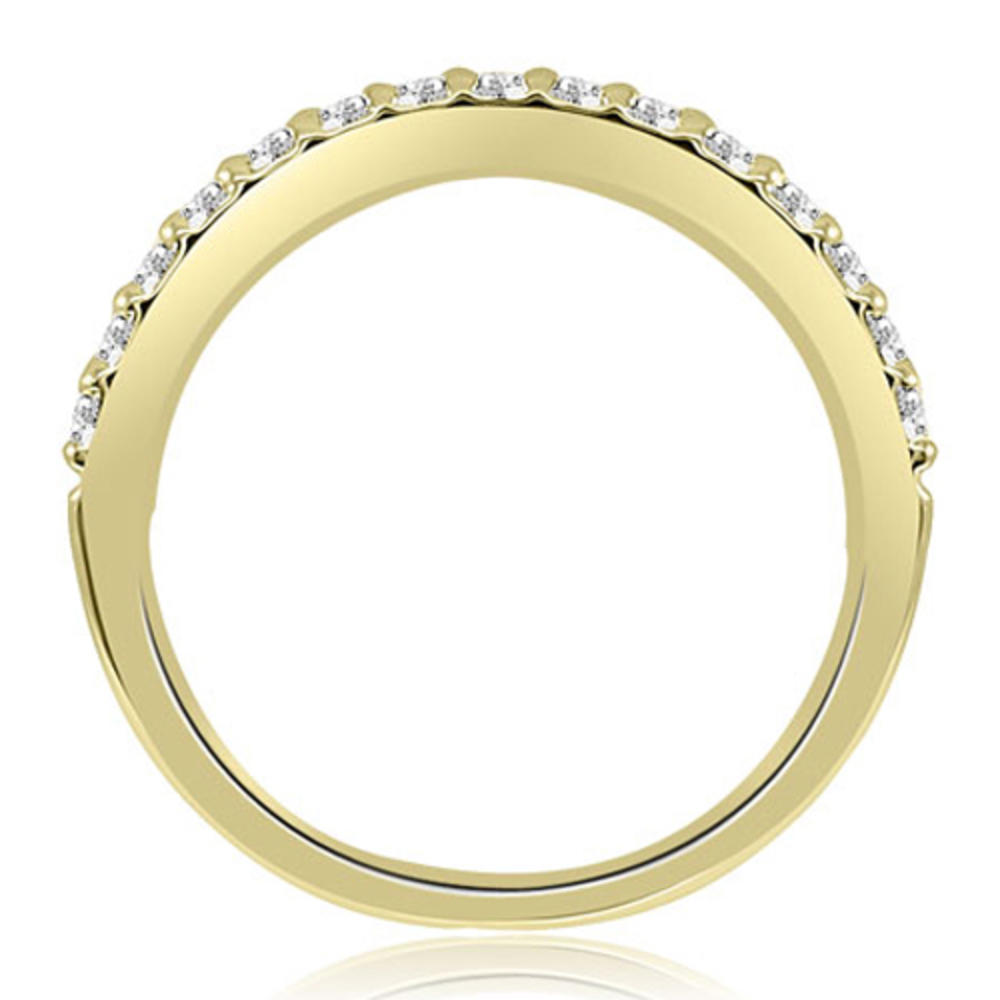 1.21 cttw. 14K Yellow Gold Princess And Round Cut Halo Diamond Bridal Set (I1, H-I)