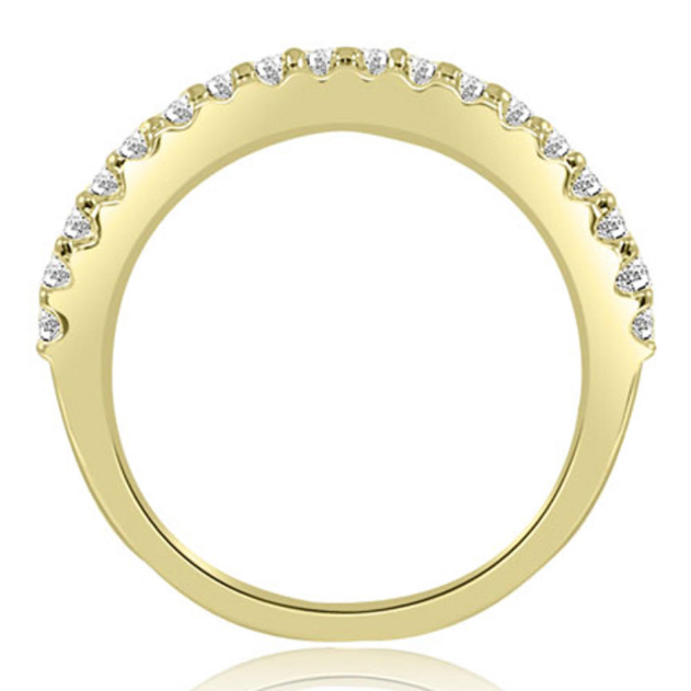 1.40 cttw. 14K Yellow Gold Round Cut Diamond Bridal Set (I1, H-I)
