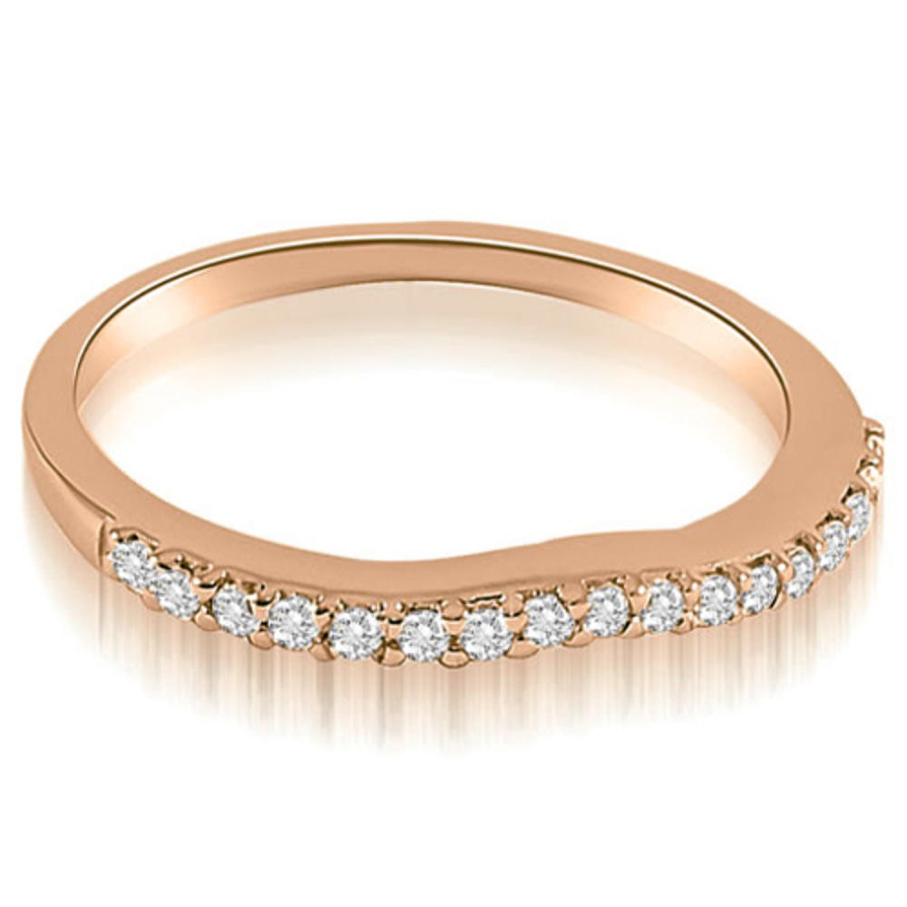 1.09 cttw. 14K Rose Gold Princess Cut Split Shank Diamond Bridal Set (I1, H-I)