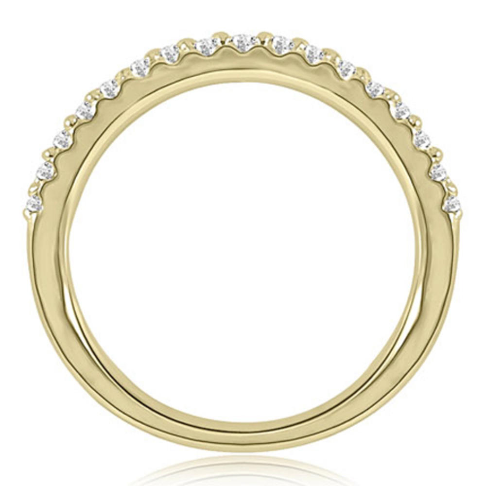 1.59 Cttw. Emerald Cut 18K Yellow Gold Diamond Bridal Set