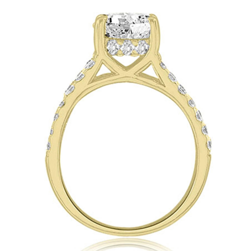 1.61 cttw. 18K Yellow Gold Lucida Cathedral Split Shank Diamond Bridal Set (I1, H-I)