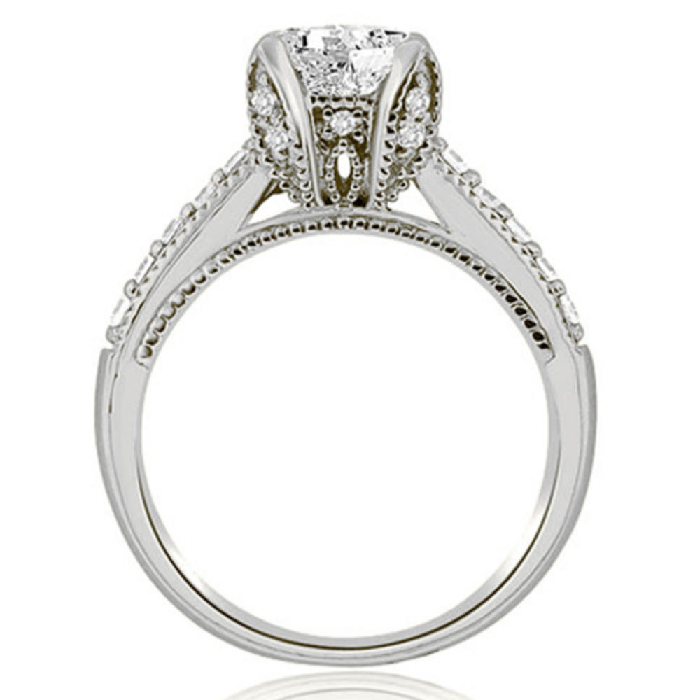 1.25 cttw Round Cut 18k White Gold Diamond Bridal Set