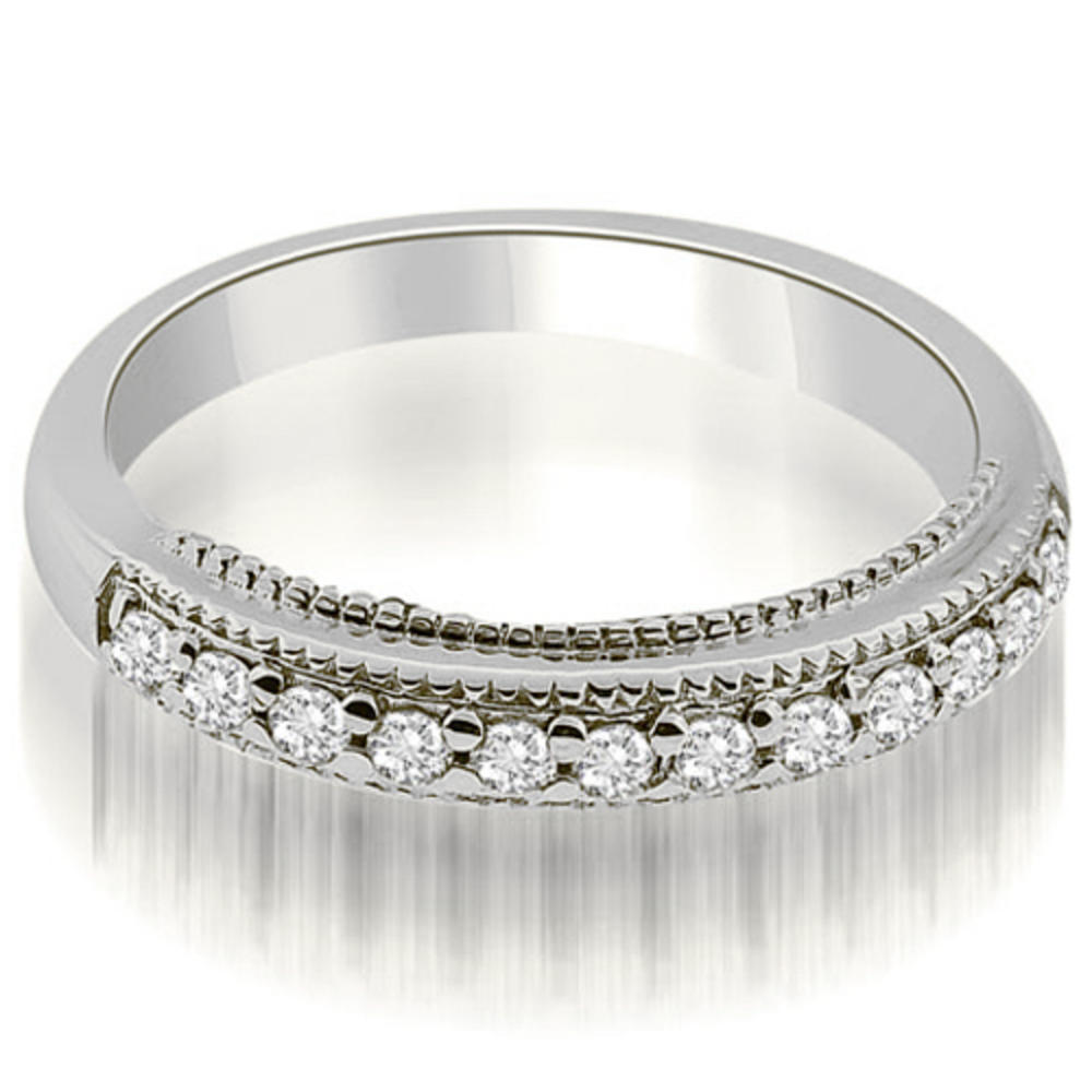 1.50 cttw Round-Cut 18k White Gold Diamond Cathedral Bridal Set