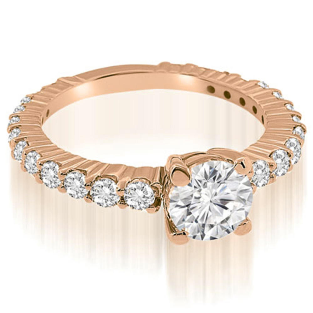 2.05 Cttw Round Cut 14K Rose Gold Diamond Bridal Set