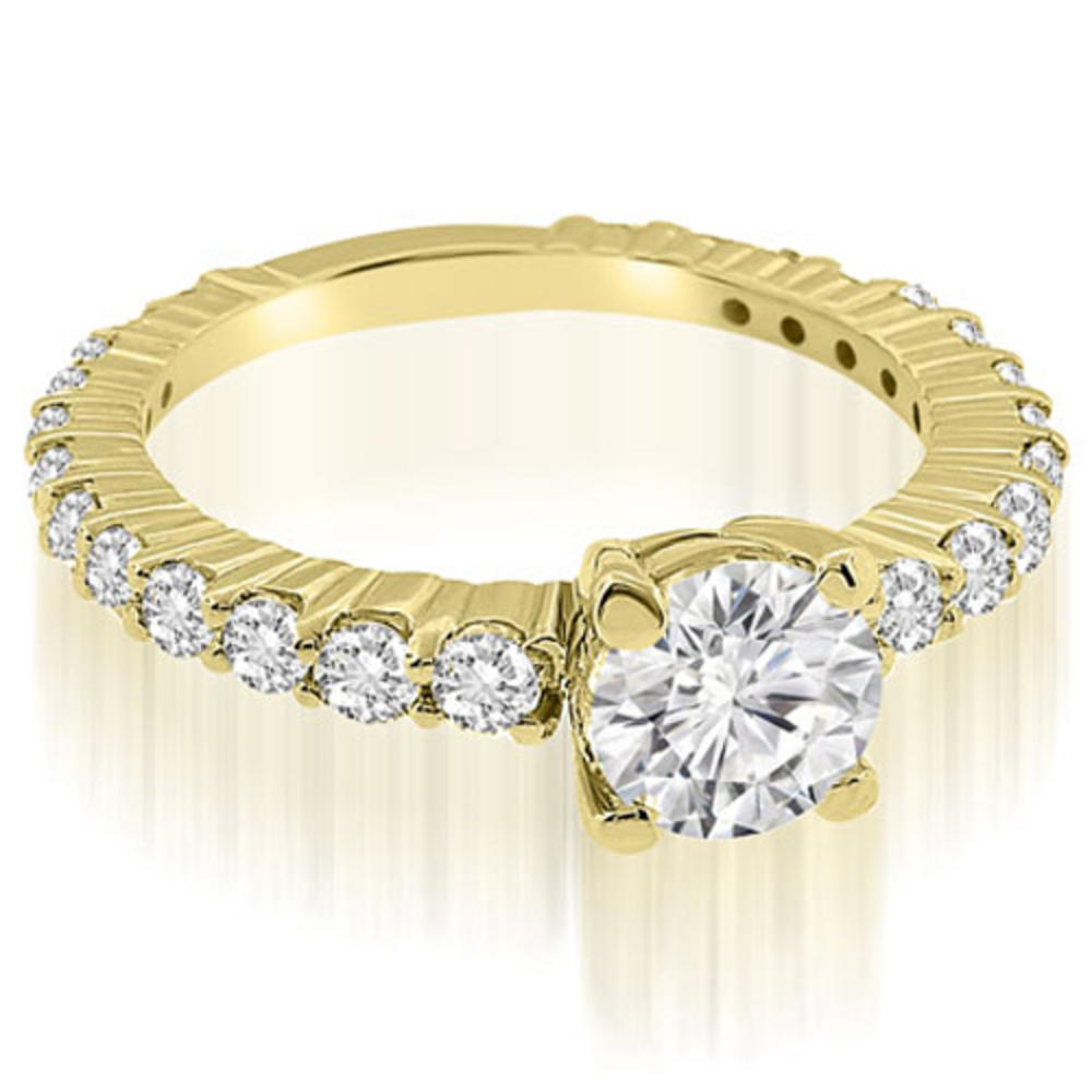 2.05 Cttw Round Cut 14K Yellow Gold Diamond Bridal Set