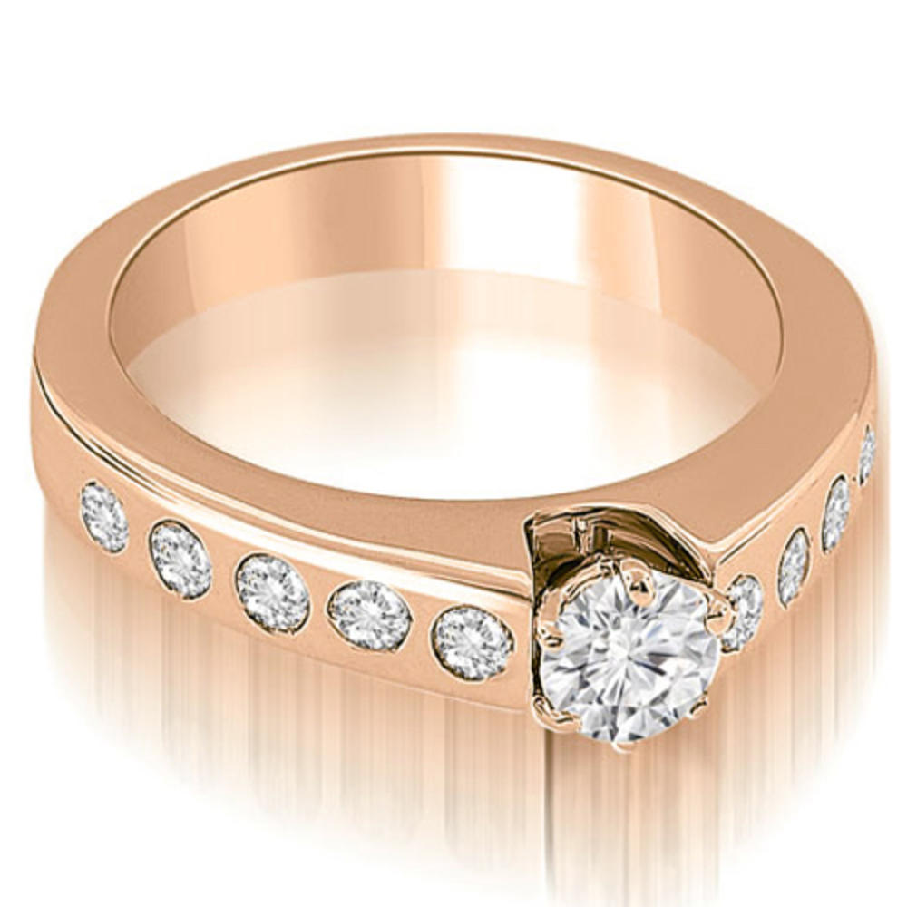 2.05 Cttw Round Cut 14k Rose Gold Diamond Engagement Set