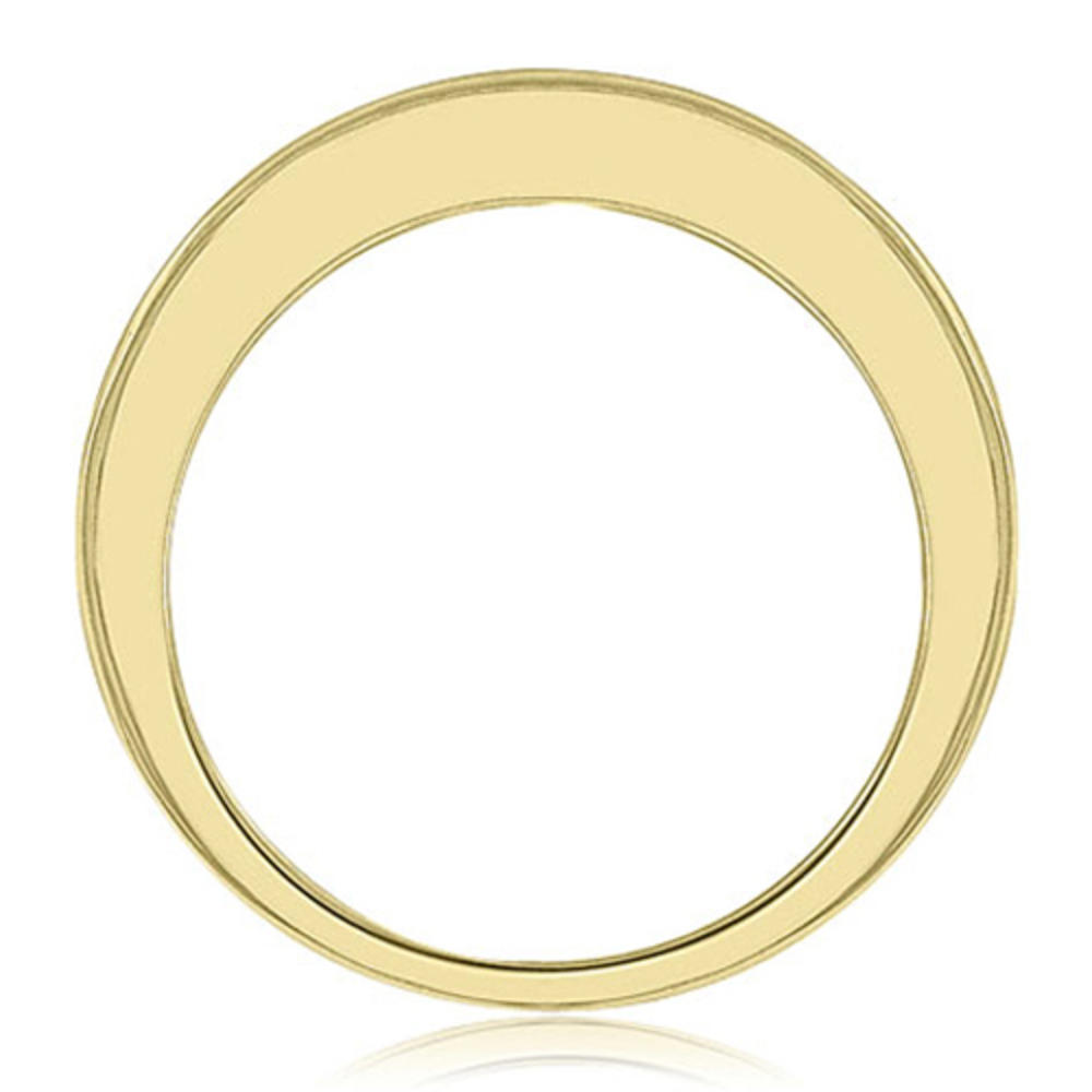 0.55 Cttw Round Cut 18k Yellow Gold Diamond Wedding Ring