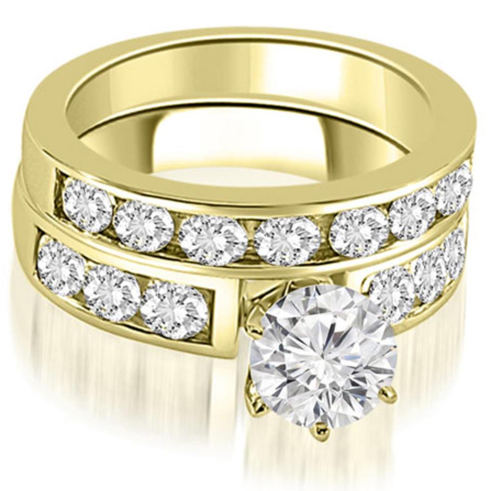 2.25 Cttw 14K Yellow Gold Diamond Bridal Set