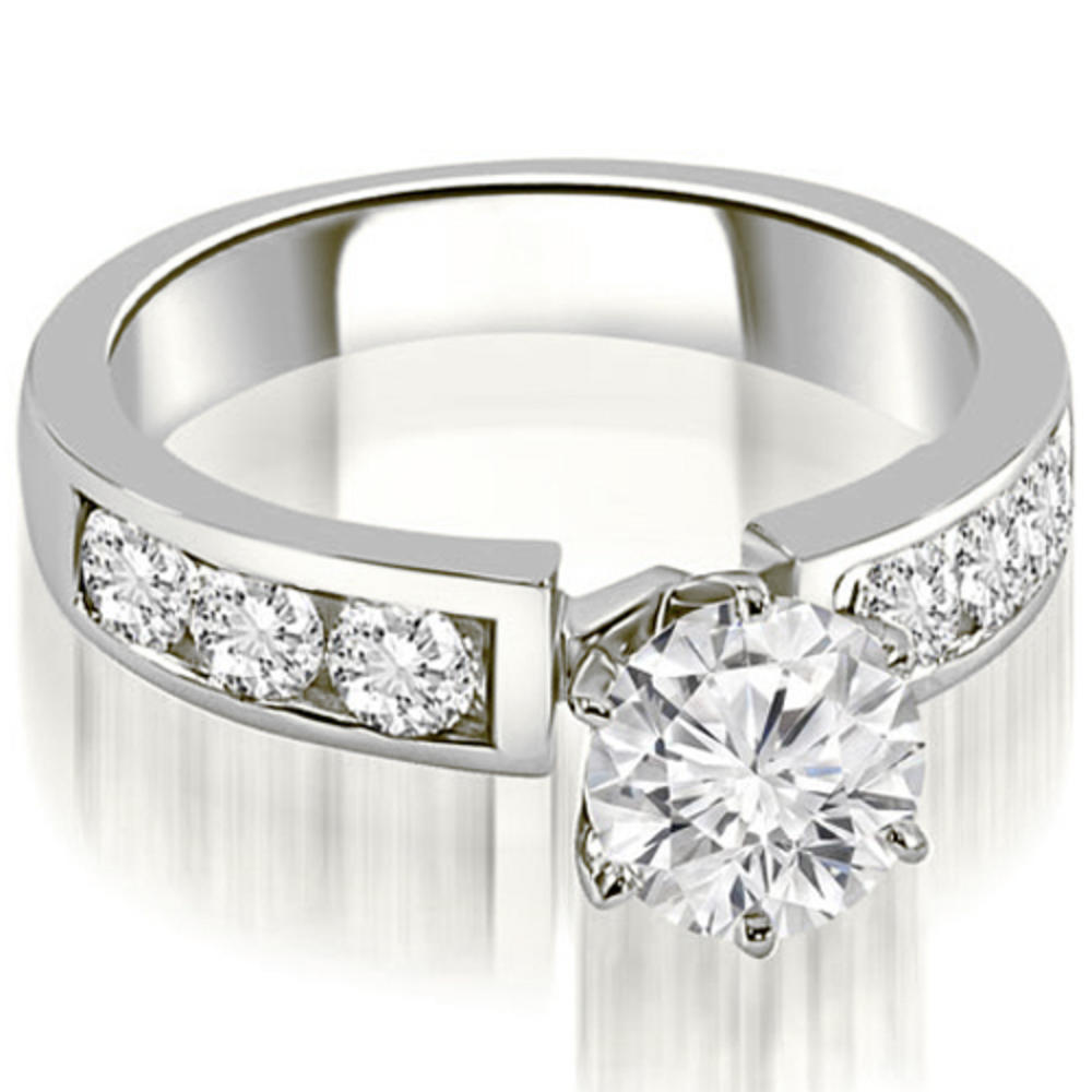 2.20 Cttw Round Cut 18K White Gold Diamond Bridal Set