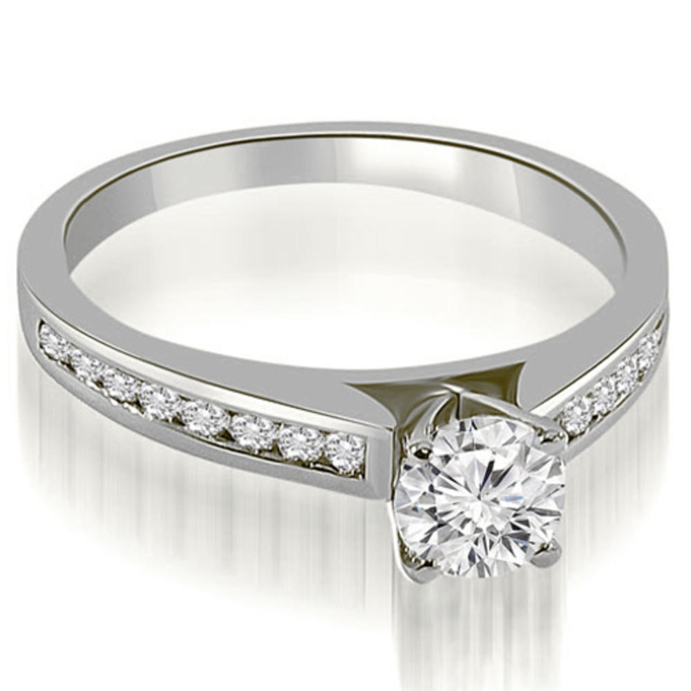 1.02 Cttw Round Cut 14k White Gold Diamond Engagement Set