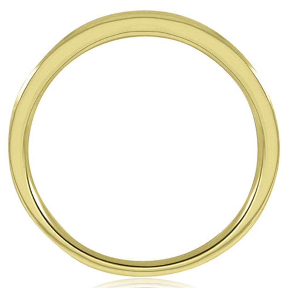 14K Yellow Gold 0.35 cttw Classic Channel Set Round Cut Diamond Wedding Ring (I1, H-I)