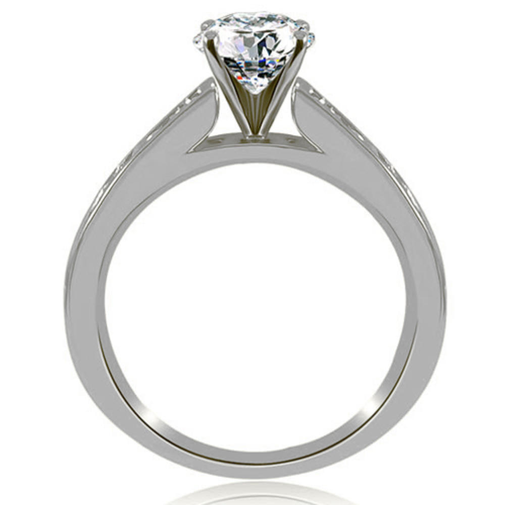 2.55 cttw Round-Cut 14k White Gold Diamond Engagement Set