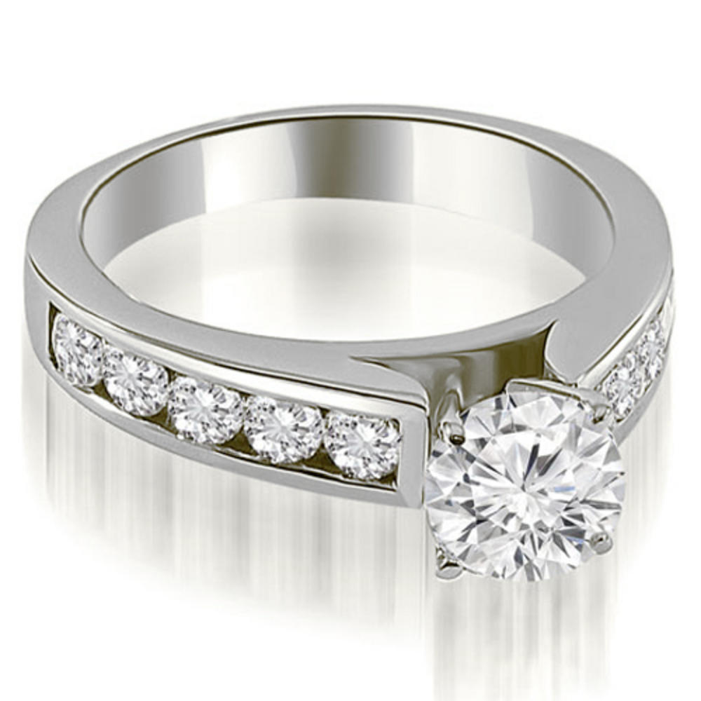 2.85 Cttw Round Cut 18k White Gold Diamond Bridal Set