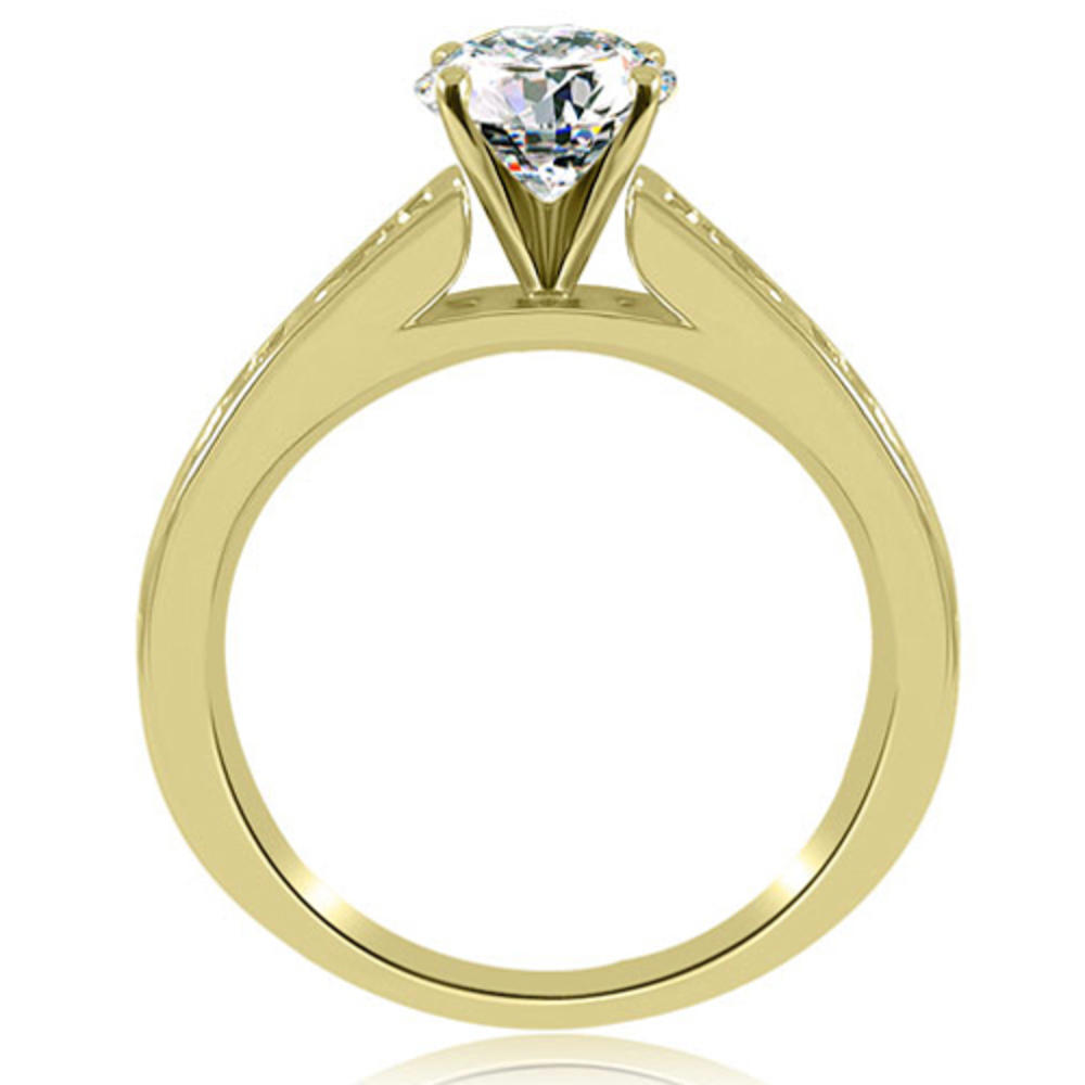 2.85 Cttw Round Cut 18K Yellow Gold Diamond Bridal Set