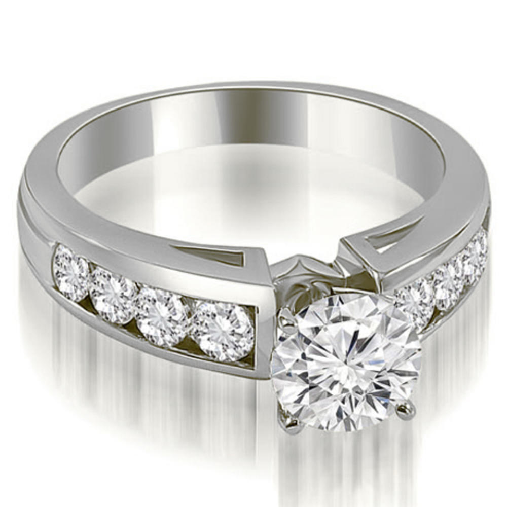 2.40 Cttw Round-Cut 14K White Gold Diamond Bridal Set