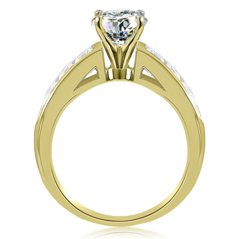 2.65 Cttw Round Cut 14k Yellow Gold Diamond Bridal Set