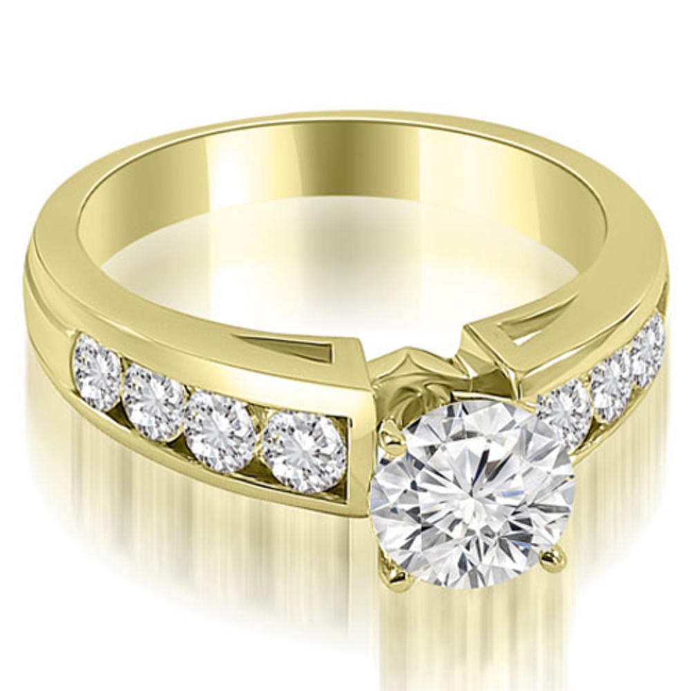 2.10 Cttw. Round Cut 18k Yellow Gold Diamond Bridal Set