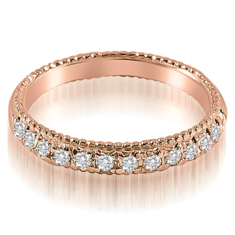 1.15 Cttw Round-Cut 18K Rose Gold Diamond Bridal Set
