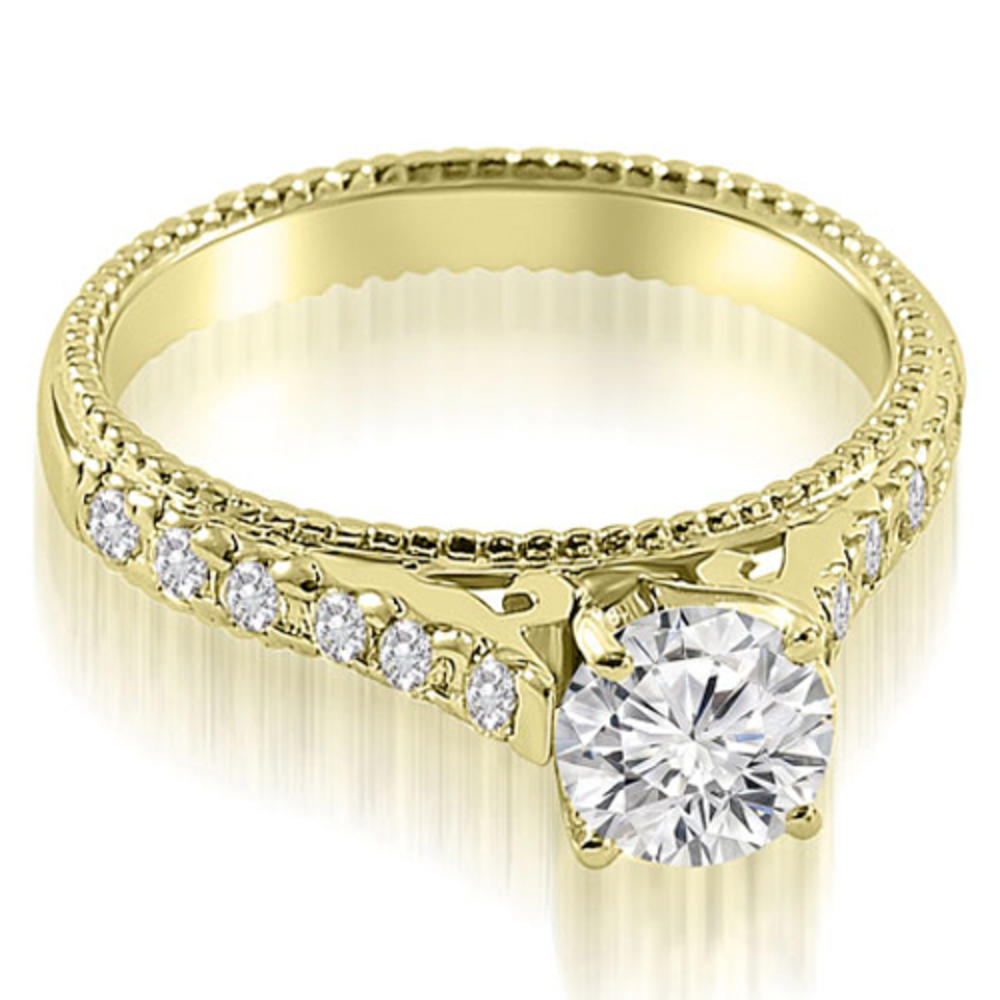 1.30 Cttw Round-Cut 18K Yellow Gold Diamond Gold Bridal Set