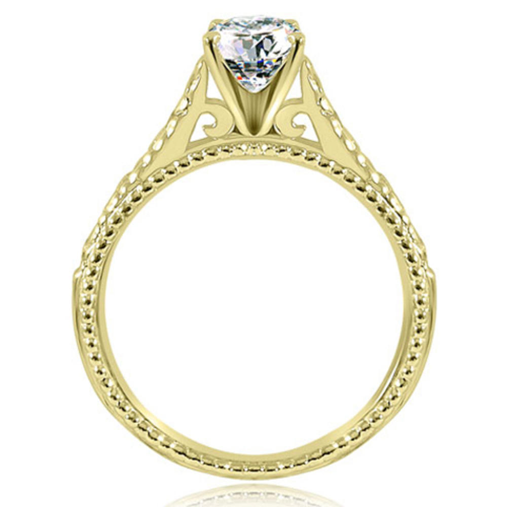 1.80 Cttw Round Cut 18K Yellow Gold Diamond Bridal Set