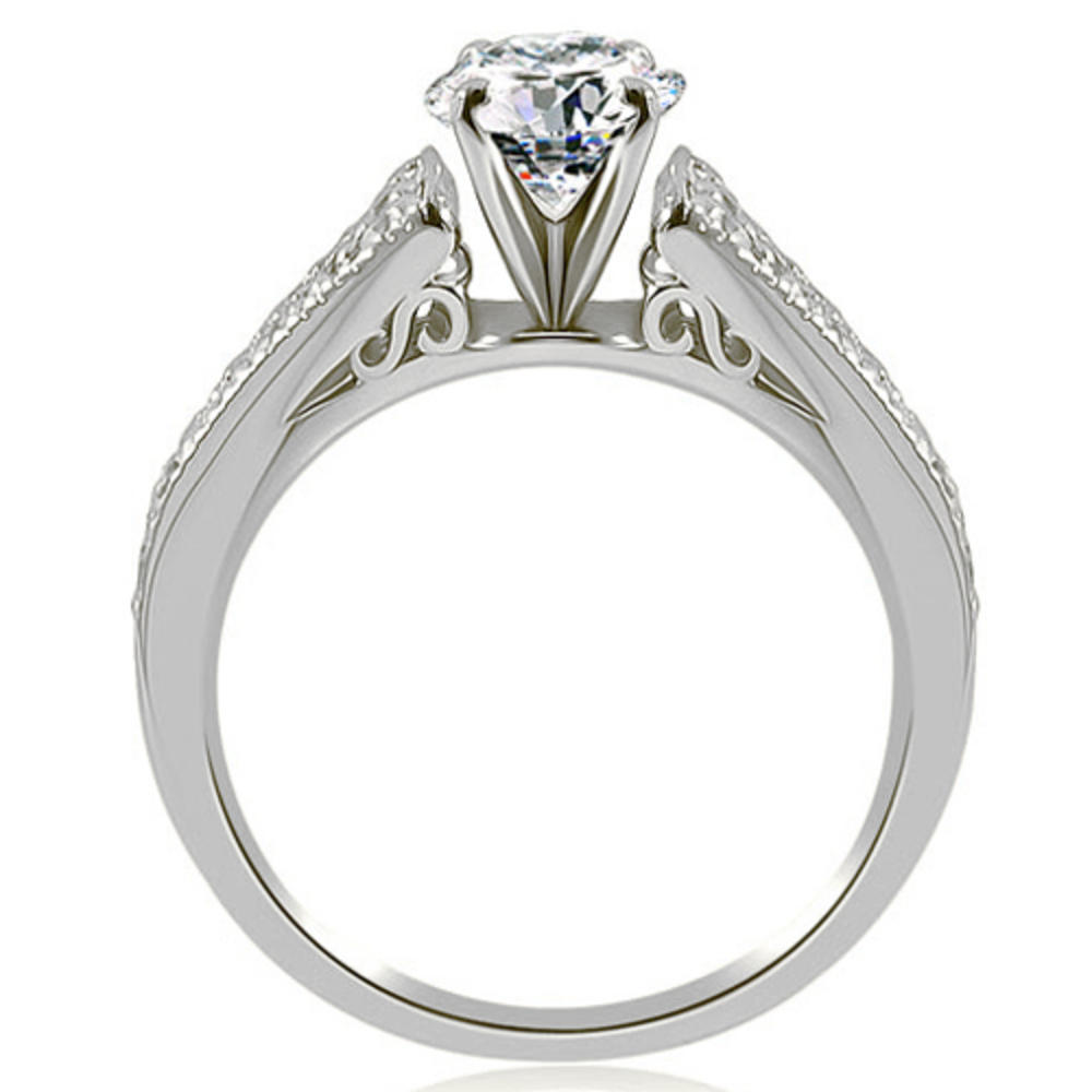 1.75 Cttw Round Cut 18K White Gold Diamond Bridal Set